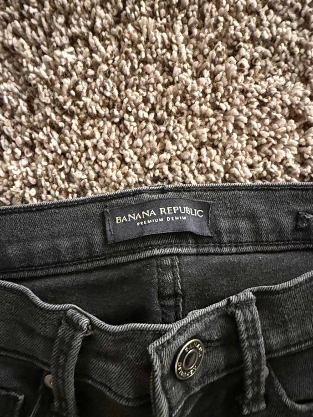 Banana Republic Black Stretch Skinny Jeans - Picture 2 of 4